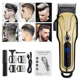 2021 New Hair Trimmer For Man USB Rechargeable  LCD Hair Clipper Barber Shop Men's Shaver Trimmer Beard Hair Cutting Machine