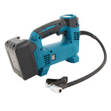 High Power Cordless Inflator Auto-stop Car Air Compressor Pump Digital LCD Inflation Equipment with 3pcs Different Valve-adaptor
