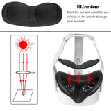 Soft PU Leather Eye Mask Cover Light Blocking Eye Cover Pad For Oculus Quest 2 VR Glasses Protective Mat With VR Lens Cover