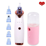 Rechargeable Blackhead Remover Face Vacuum Pore Cleaner Suction Acne Pimple Removal Nano Facial Steamer Beauty Skin Care Tools
