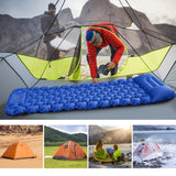 Lightweight Camping Mat with Air Pillow Portable Air Mattress Camping Sleeping Mat Waterproof Backpacking Sleeping Pad