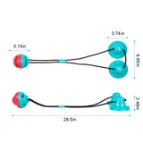 Pet Dog toys Interactive Cat Dog Chew Toy Rubber Balls with Suction Cup for Small Large Dog Tooth Cleaning Balls toys