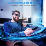 JX-30 3D Active Shutter Glasses DLP-Link 96Hz/144Hz USB Rechargeable Home Theater Blue For BenQ Dell Acer Optama Sony Projector
