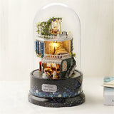 DIY Miniature Dollhouse Doll House Dust Cover With Furnitures Wooden House For kids Birthday Gifts Mood for Love Toys Cute Room