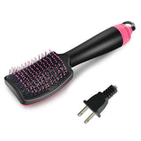 Multifunctional Hot Air Hair Dryer Brush Electric Straightener Vibration Massage Comb Smooth Frizz Styler Tools H05F