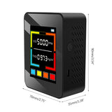 Rechargeable CO2 Meter Digital Air Quality Monitor Carbon Dioxide TVOC Detector E5BE