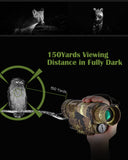 BOBLOV Night Vision Camera HD 720P P15S Binoculars 8x Digital Zoom IR Telescope Optics 150Yards Full Dark Video Recording Camera