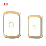 Home Security Waterproof Wireless Doorbell 100-240V 60 Rings 5 Volume Chime 300M Remote Led Light EU US UK Plug Door Bell