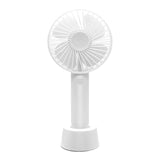 Mini Handheld Fan Portable Rechargeable Battery Operated Cooling Desktop with Base 3 Modes for Home Office Travel Outdoor A0NC
