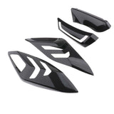 4pcs Motorcycle Front Rear Turn Signals Tail Lights  Cover Protector for Yamaha Xmax 125 250 300 400 17-18 (Black)