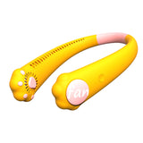 Sports Mini Neck Fan Leafless Fan 2000MAh Lasts 6H USB Charging Household Outdoor Lazy Portable Mute Neck Fan