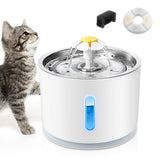 2.4L Cat Water Fountain LED Light USB Powered Automatic Water Dispenser Cat Feeder Drink Filter for Cats Drinking Fountain