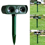 2PCS Solar Repellent Cat Repeller Scarer Dual Ultra Deterrent Garden Animal Chaser