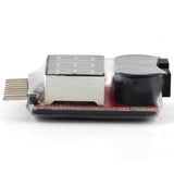 Hot 2 IN 1 1-8S Lipo/Li-ion/Fe Battery Voltage Tester Low Voltage Buzzer Alarm Checker For Vehicles &amp; Remote Control Toys