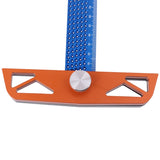 T Ruler Square Adjustable Angle Ruler Woodworking Aluminum Alloy Marking Gauge 6XDD