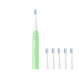 Electric automatic rechargeable  sonic IPX7  Waterproof toothbrush 5 Models with 2 Brush 3 Color
