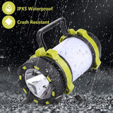 ZK20 Portable LED Camping Light Working Light Outdoor Tent Light   Handheld Flashlight USB Rechargeable Waterproof Search Light