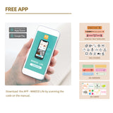 Portable Mini Pocket Printer Thermal Label Printing Machine Wireless BT Connection Inkless Printing DIY Sticker iOS Android