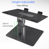Adjustable Laptop Stand for Desk, Computer Stand for Laptop, Ergonomic Elevated Laptop Cooling Riser, Aluminum Laptop Holder