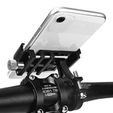 Bike Holder Bicycle Phone Mount Aluminium Motorcycle Scooter Handlebar Phone Holder for 3.0 - 6.8 inch Smartphone Mount Bracket