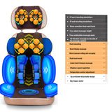 Full Body Electric Vibrating Massage Cushion Neck Back Waist Hip Leg Heating  Massage Muscle Stimulator Massage Chai