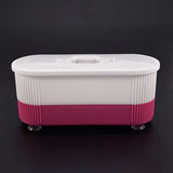 2 Pcs Ultrasonic Jewelry Cleaner Denture Eye Glasses Coins Silver Cleaning Machine Jewelry Parts Glasses, Blue+Red