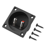 Speakers Terminal Box Push Spring Type 2 Binding Post Cable Connector 3.8MM Thicken Base Plate Acoustic Components