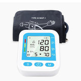 Upper Arm Blood Pressure Monitor English Voice Automatic Electric PR Tonometer LCD Screen Digital Sphygmomanometer