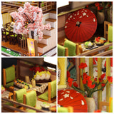 CUTEBEE Kids Toys Dollhouse Kit with Furniture Assemble Wooden Miniature Doll House Diy Dollhouse Puzzle Toys For Children M2011
