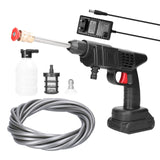 18V Cordless High Pressure Car Washer Gun Tool Portable Vehicle Cleaning Machine Automobile Washer with Foam Bottle Car Washer