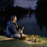 Retro Horse Lantern Rechargeable Solar Battery Camping Light Outdoor LED Candle Flame Warm Lighting Tent Garden Decoration