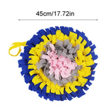 Pet Dog Snuffle Mat Nose Smell Training Sniffing Pad Slow Feeding Bowl Food Dispenser Relieve Stress Sunflower Puzzle Drop ship