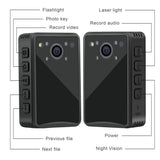 A23 Police Body Camera 1080P DVR Video Security Cam IR Night Vision Wearable Mini Camcorders Law Enforcement 14 Hours Recording