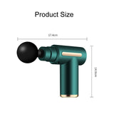 Type C Charging Pocket Massage Gun Electric Deep Muscle Vibration Relief Fitness Portable Mini Fascia Gun 4 Massage Heads XA103T