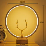 Smart Wooden Led Night Light Table Lamps Modern White Bedside Creative USB for Bedroom Living Room Decor Night Lamp Wooden Base