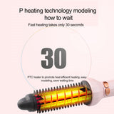 2 In 1 Hair Dryer Brush Automatic Rotating Roller Professional Hot Air Styler Rotating Brush Styler Comb Curling Iron