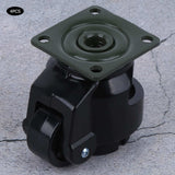 4pcs Heavy Duty Nylon Level Adjustment Caster GD-40F High Quality Industrial Roller Wheel Leveling Caster Wheels Black