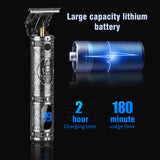 Hair trimmer Electric Hair Clipper With LCD Hair Cutting Machine USB Rechargeable beard trimmer Cordless Men Bald Head Barber