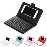 Portable PU Leather Keyboard Cover Case Phone Wireless Bluetooth Keyboard for Phone Android Pad Laptop клавиатура для телефна