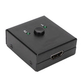 HD Multimedia Interface Switcher 4K 60Hz 1 in 2 Out / 2 in 1 Out 2 Port Display Splitter Fit for PS4 for PC for iOS TV