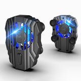 Fashion Mobile Phone Cooler for IPhone Xs Max Xs XR Silent Phone Radiator Controller Handle LED Light Cooling Fan for Samsung