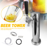 Draft Home Party Drinking Wine Stainless Steel Single Tap Easy Install With Accessory Adjustable Beer Tower Brew Tool Dispensing