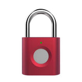 Mini Smart Fingerprint Padlock USB Recharge Waterproof Electronic Lock Keyless Anti-theft Security Door Lock Luggage Suitcase
