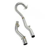 Exhaust Header Mid Pipe Slip-On Mid‐Pipe with Bend for Honda Crf250L/Rally 12-21