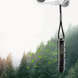 Air Cleaner Car Freshener Hanging Pendant Alloy Bullet Solid Perfume Balm Air Purifier Automobiles Rearview Mirror Suspension
