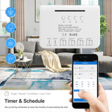 WiFi 433RF Voice Remote Control Ewelink2CH/4CH Relay Switch Alexa Nest Google Home 10 Press Relay 8 Hours Smart Timer Switch