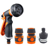 8 Pattern Garden Water Gun Hose Nozzle Mutifunctional Household Car Washing Yard Water Sprayer Pipe Tube Nozzle Sprinkle Tools