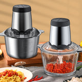 Electric Meat Grinder Food Chopper Stainless Steel Food Processor for Meat Semi-Automatic Food Processor Machine Kitchen Tools