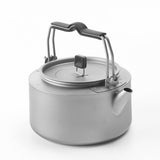 Titanium Kettle Outdoor Camping Pot Portable Mountaineering Trekking Water Boiling Tool Travel Hiking Cookware Equipment