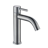 Bathroom Washbasin Faucet Small Single Handle Sink Tap Chrome Brass Single Hole Cold Water Tapware